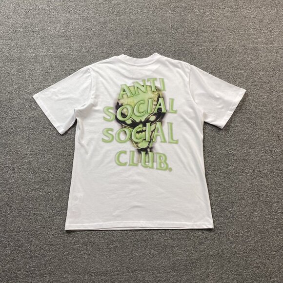 Anti Social Social Club White T Shirt With Alien Print